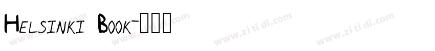 Helsinki Book字体转换